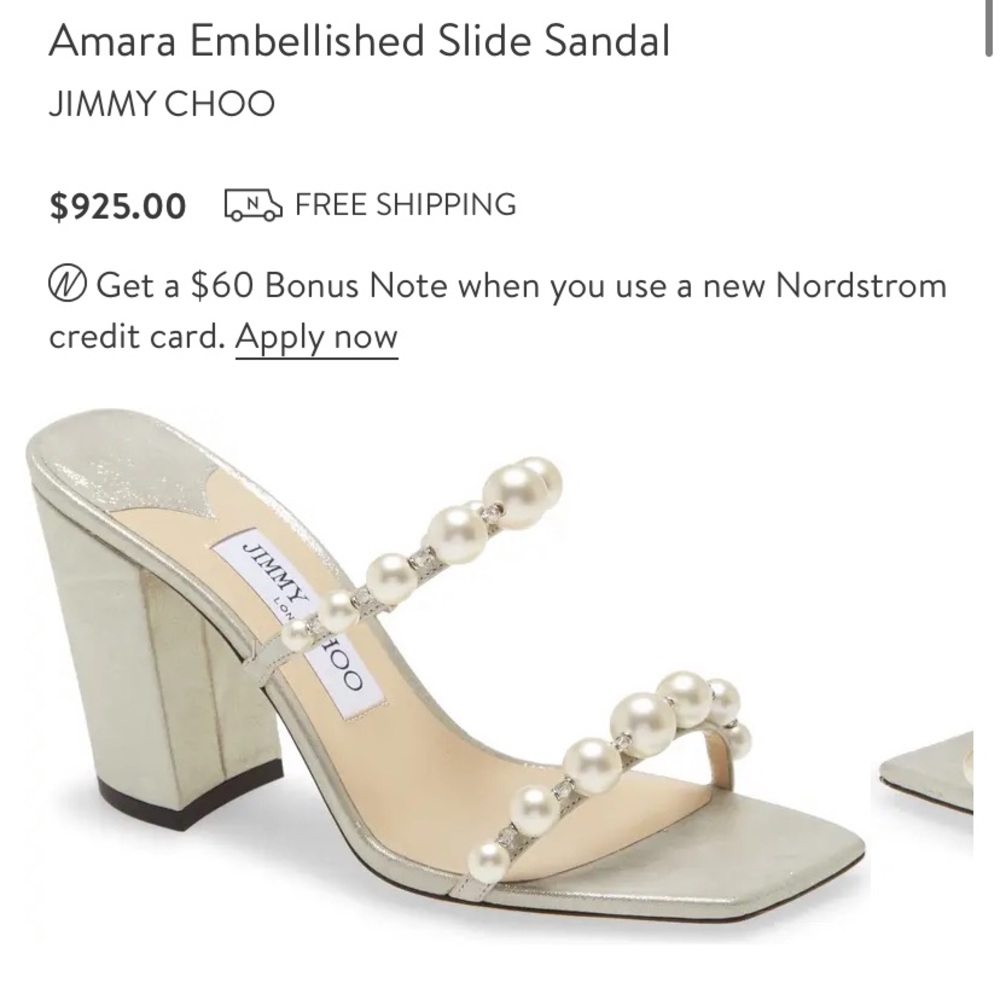 Brand new Jimmy Choo Pearl heels